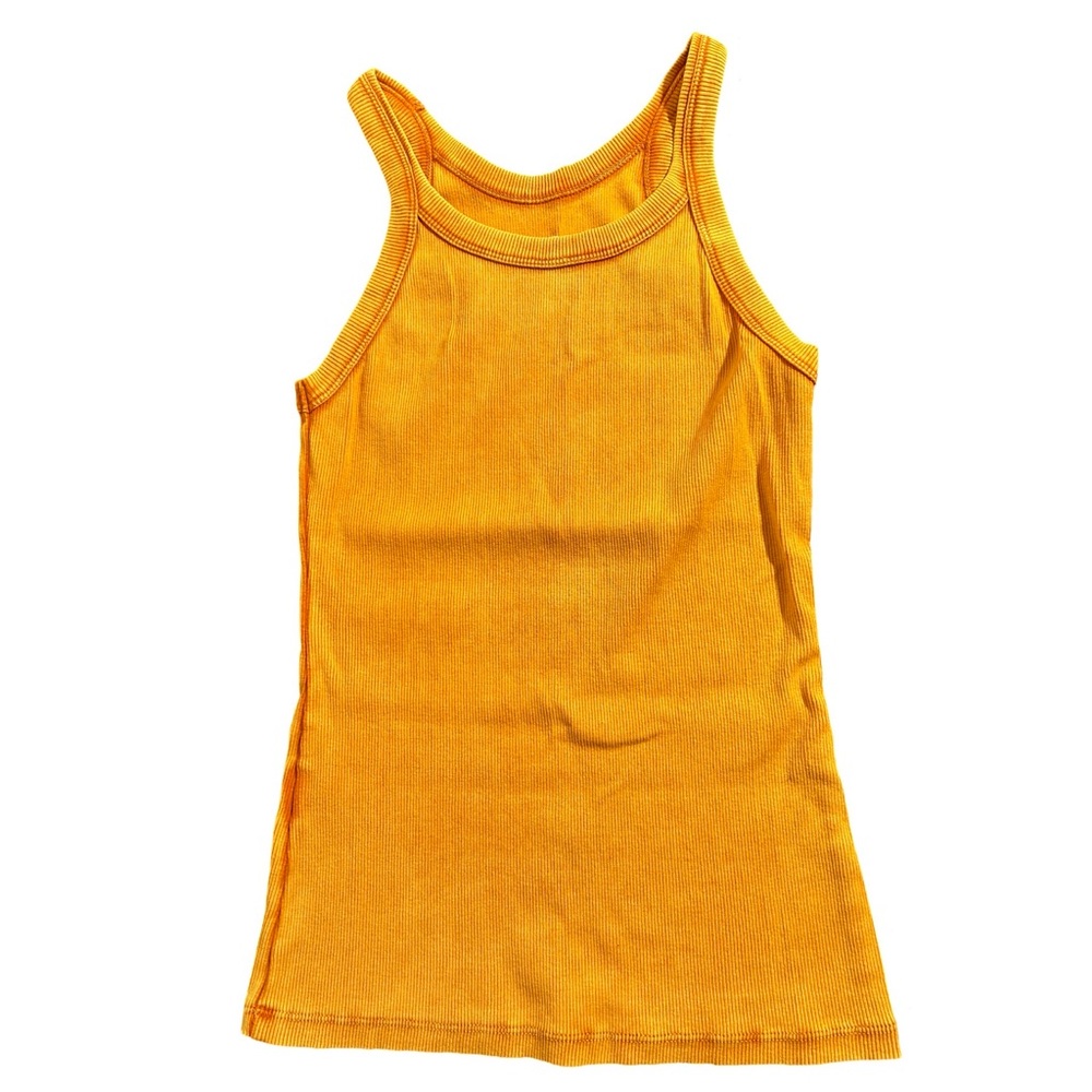 Baci Ribbed Tank Top (Orange)